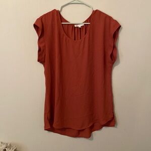 DR2 Red Sleeveless Round Neck Blouse [Size: L]